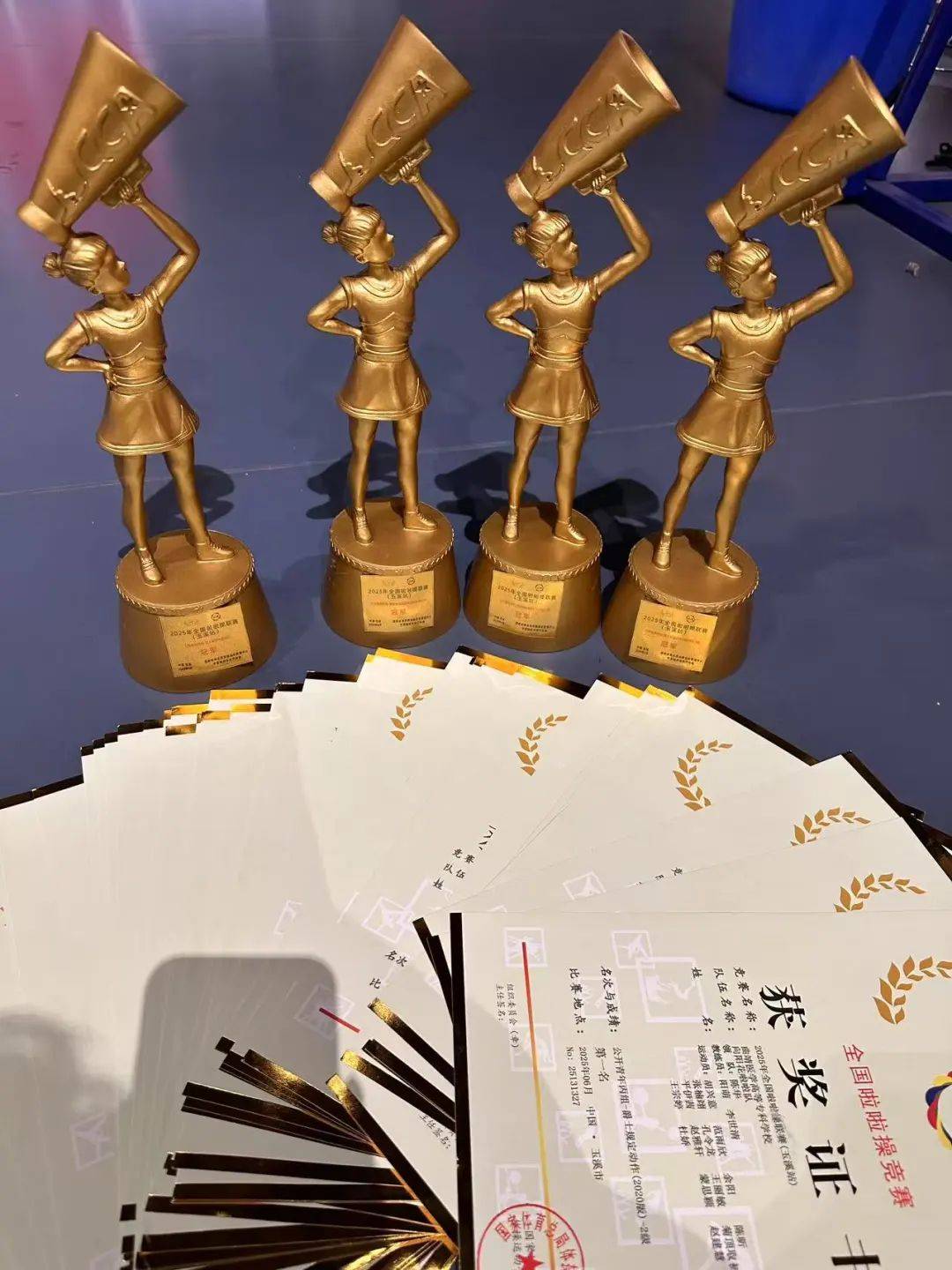 立陶宛队在啦啦操比赛中斩获金牌