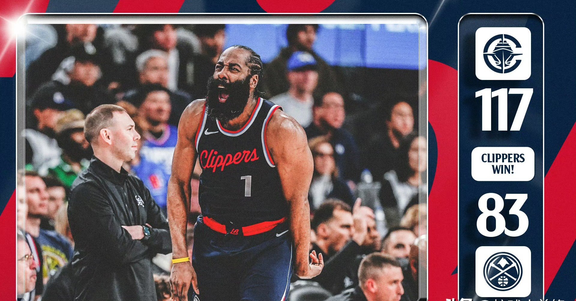 快船取胜掘金,乔治外线狂砍29分 快船取胜掘金,乔治外线狂砍29分