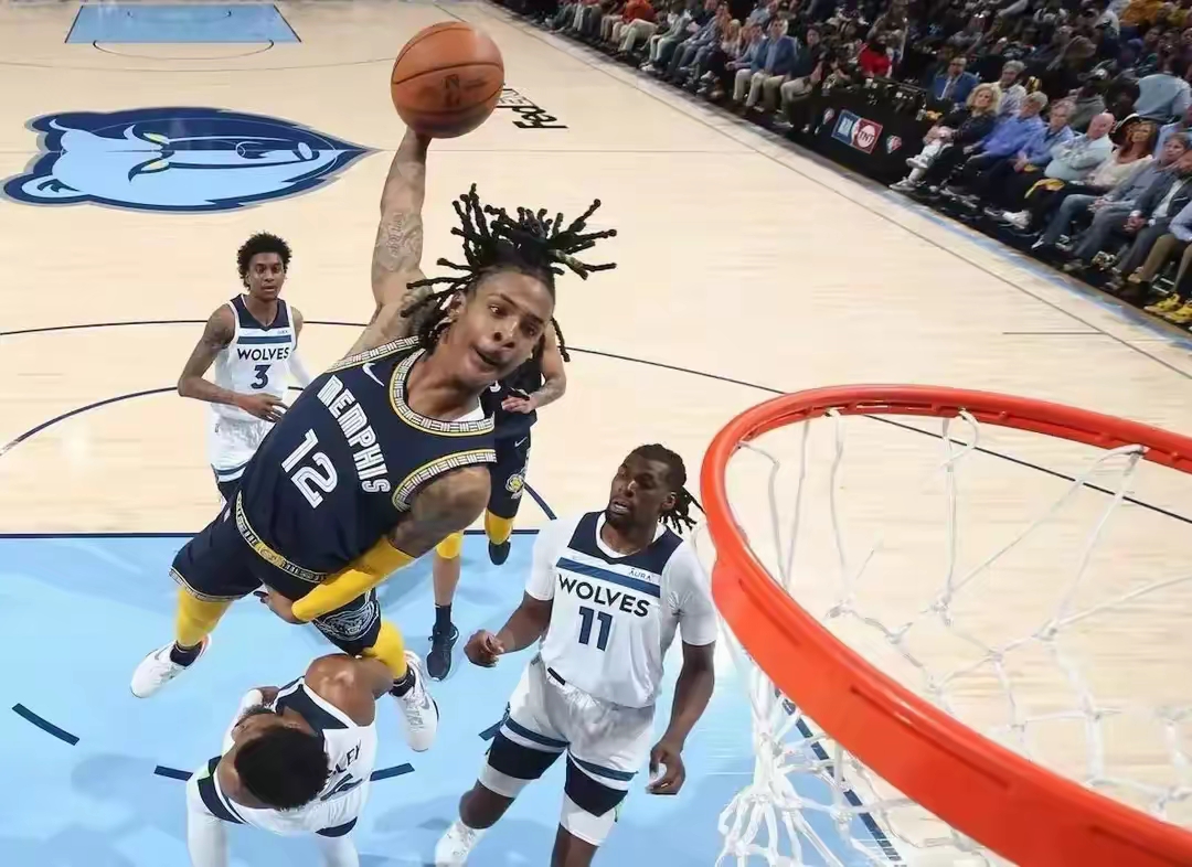 灰熊客场横扫奇才，莫兰特领